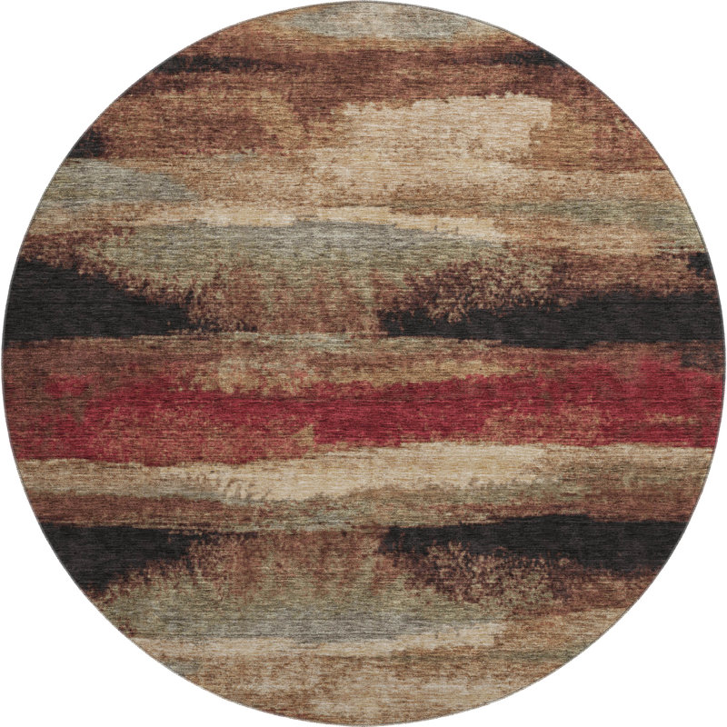 Tapis moka Prisco lavable à la machine de qualité supérieure, Rond 8 pi