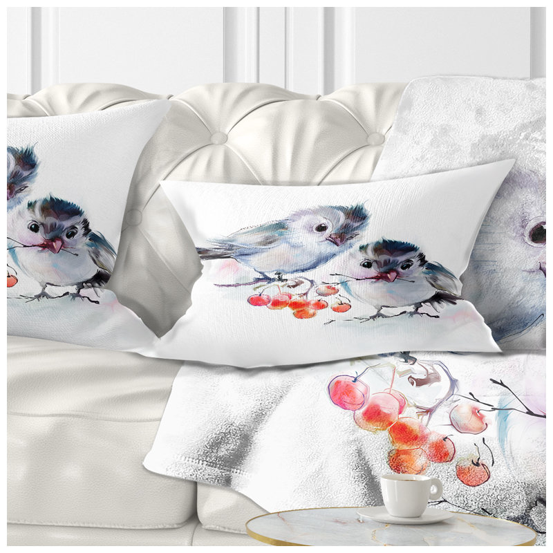 Coussins d’animaux sur branche avec baies lombaires