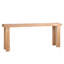 Console rustique en bois naturel - Table d'entrée de 77 po au design campagnard moderne - Canapé long et étroit pour le salon, le couloir ou derrière le canapé - Finition bois clair