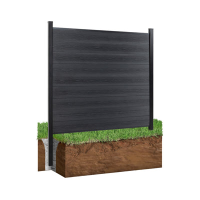8Ft H Composite Privacy Fence Panels With Post
