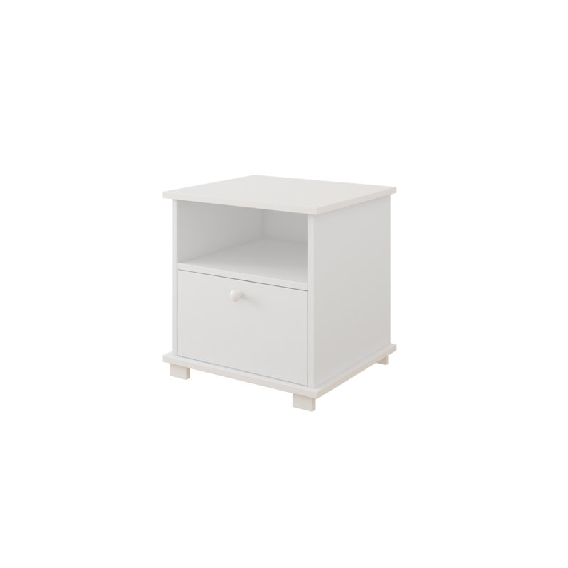 Cullum 1 Drawer Nightstand, White