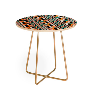 Solid Wood Top End Table