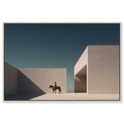 Lone Equestrian II Canvas Animals Print by Oliver Gal, Black Frame, 15 x 10