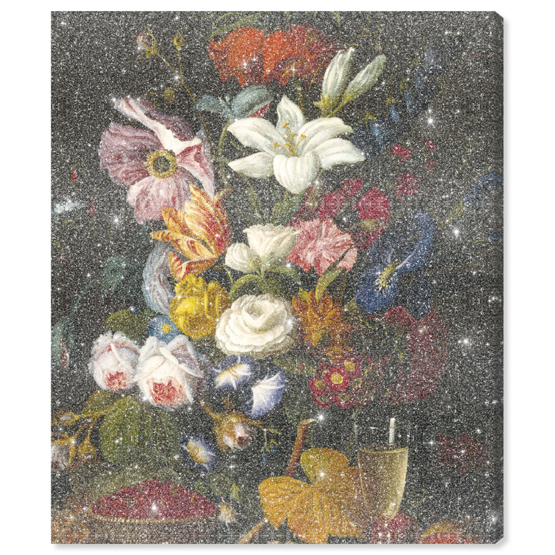 Victorian Vase Canvas Floral & Botanical Print by Oliver Gal, Black Frame, 16 x 20, 20"H x 16"W, Canvas Unframed