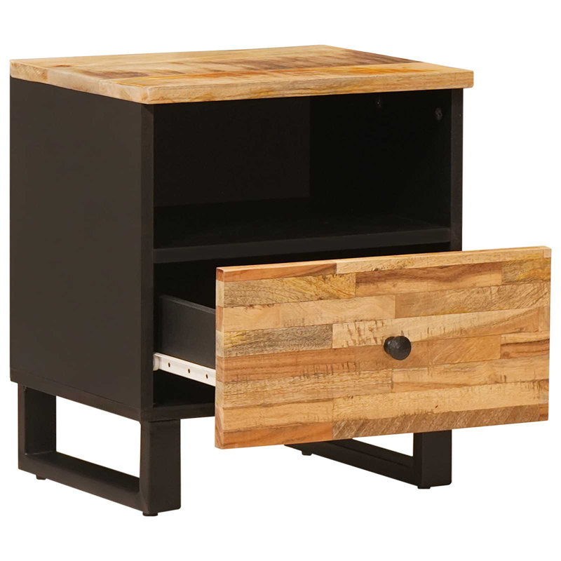 40cm W Solid Wood Bedside Table