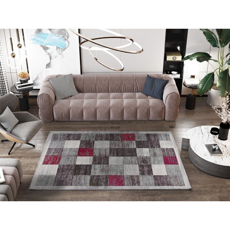 Ainesh Geometric Machine Woven / Power Loomed Area Rug, Rectangle 160 x 230cm