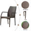Ensemble de 2 chaises d'extérieur en osier