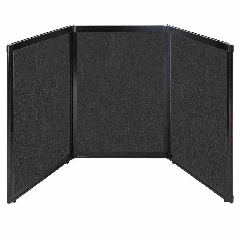 Versare Tabletop Booth Display, 36" x 78", Black