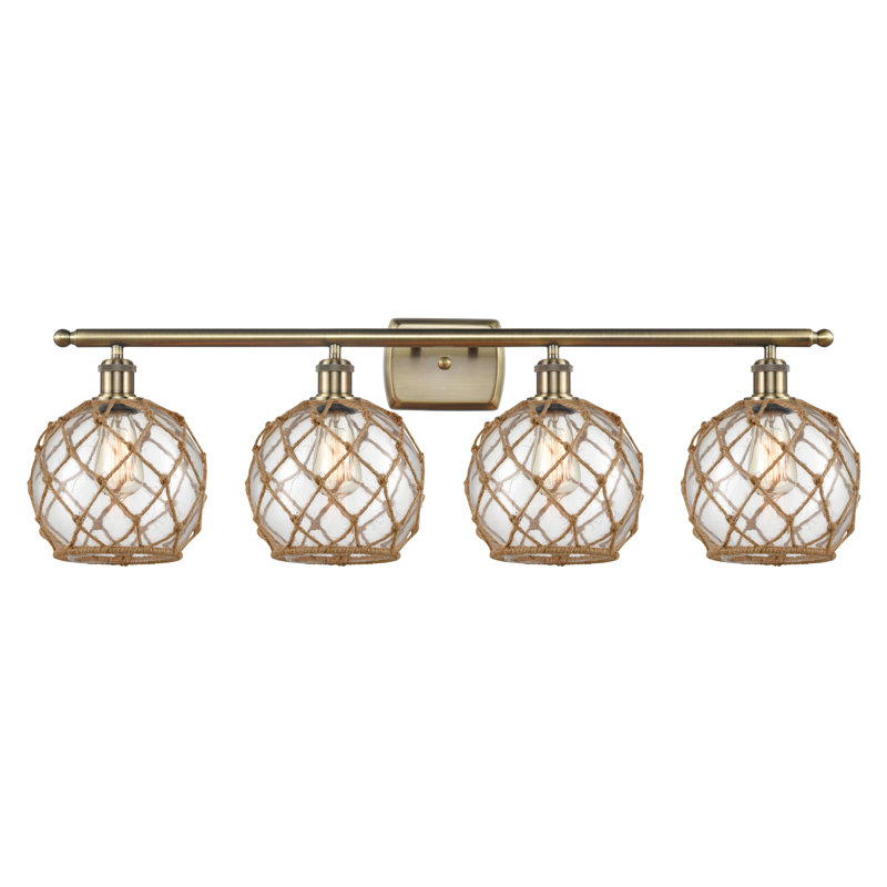 Éclairage pour meuble-lavabo à intensité variable Lovisa, Transparent, DEL, 4 lumières