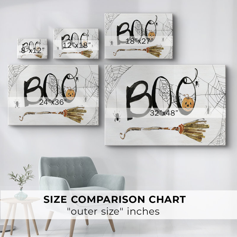 Boo -Gallery Wrapped Cavas, 40" H x 60" W