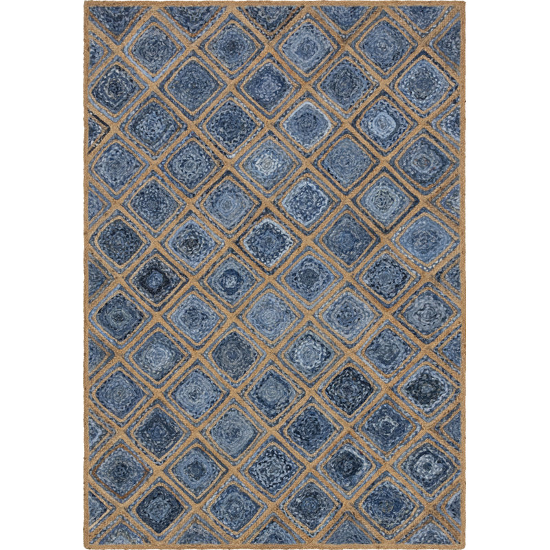 Gleason Cotton Geometric Indoor Rug, Rectangle 6'1" x 9'