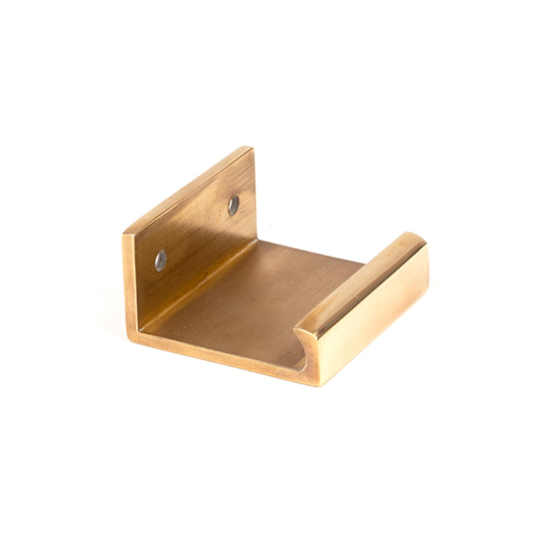 Polished Brass 50Mm Plain Edge Pull, 3 cm, Aged Brass