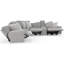 Robyn 6 - Piece Upholstered Reclining Sectional With 3 Reclining Seats And Storage Console-1485680128