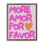 «More Amor with Heart», art mural encadré sur toile flottante par House of Lulu