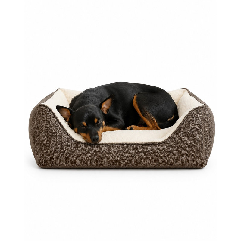 Lit pour animal de compagnie, Brun, L 31,5 po x l 23,6 po