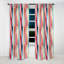 Motif de lignes bleues et roses Bliss I - rideau occultant à rayures - 1 panneau-107546044