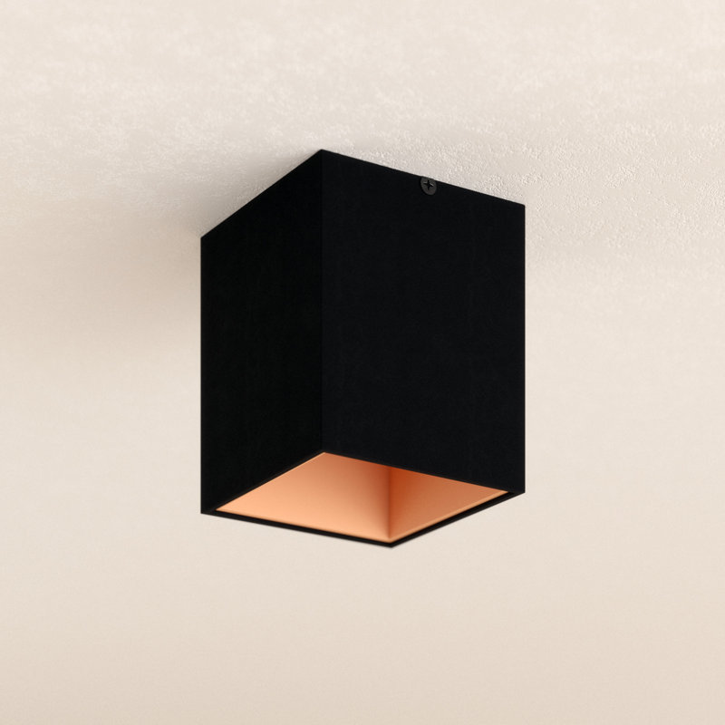 Anabel LED Flush Mount, Black/Copper