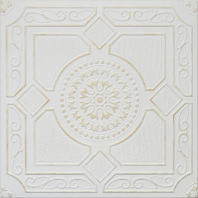 20X20 Styrofoam Ceiling Tiles Glue-Up Decorative Panels For Easy Diy Install, Home & Basement Renovation. R30 Lima, Lot/8