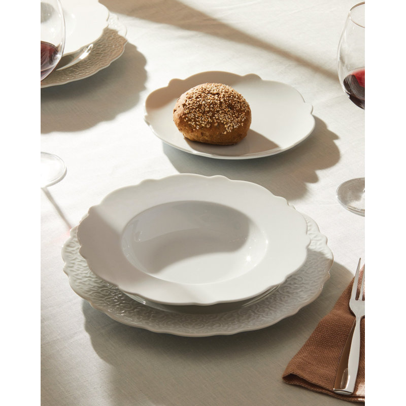 Dressed Porcelain Salad/Dessert Plate