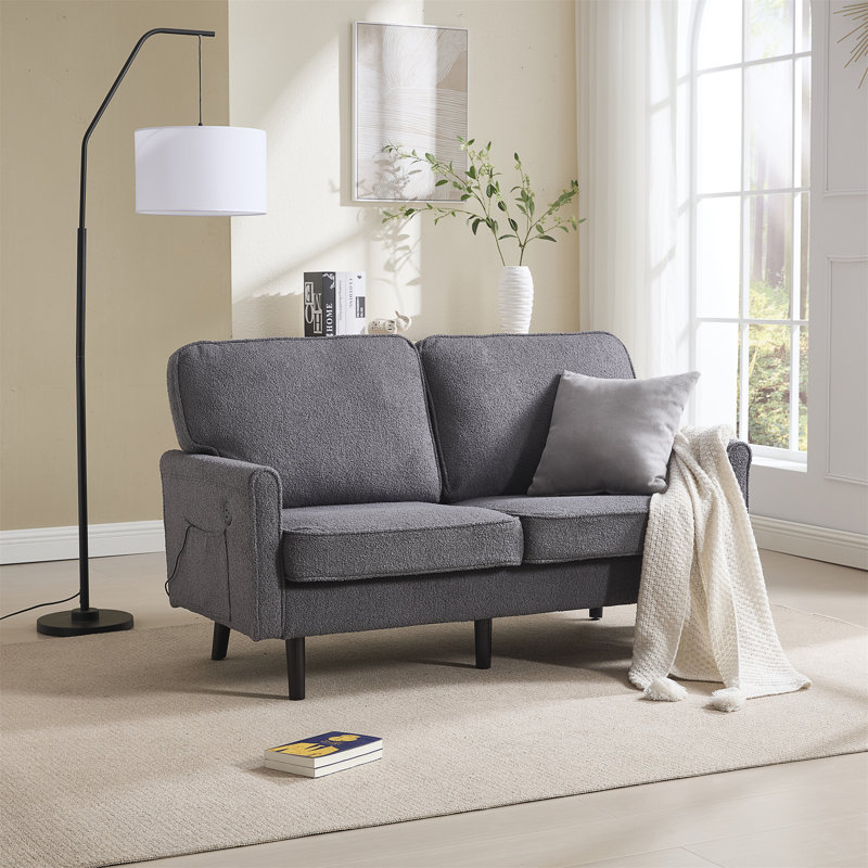 Causeuse Loveseat, Gris