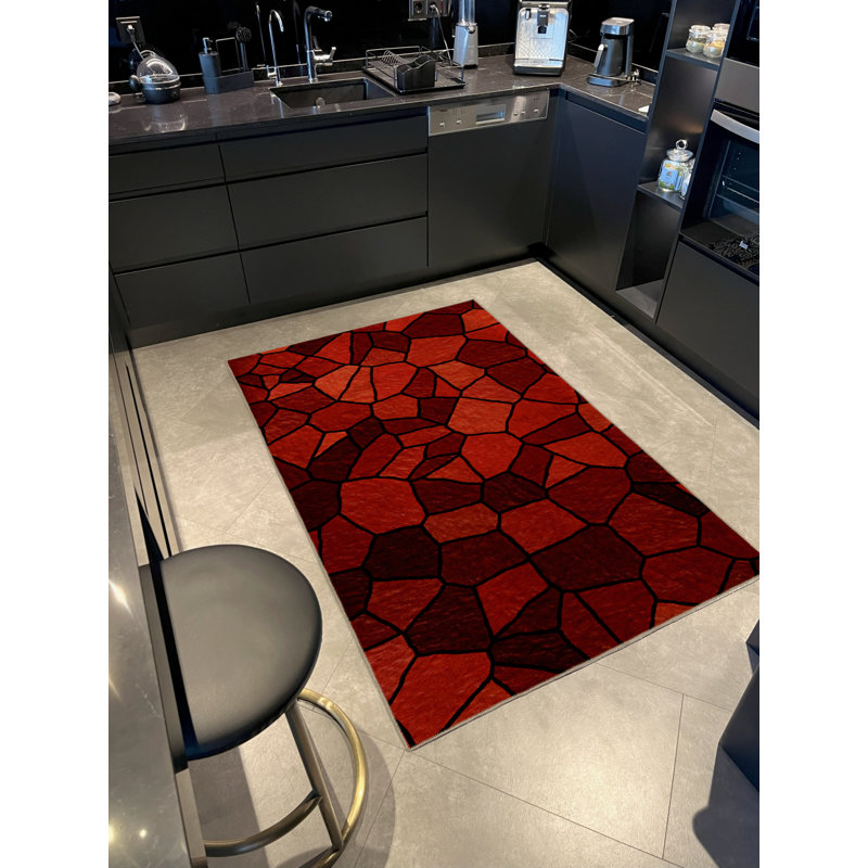 Tapis rectangulaire Willowdean, Tapis de couloir 4 pi x 8 pi 3 po