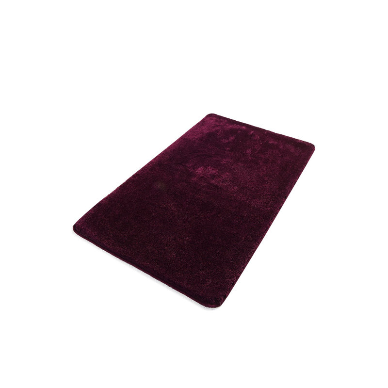 Donham Rectangle Bath Mat, 3cm H x 80cm W x 140cm L, Cherry