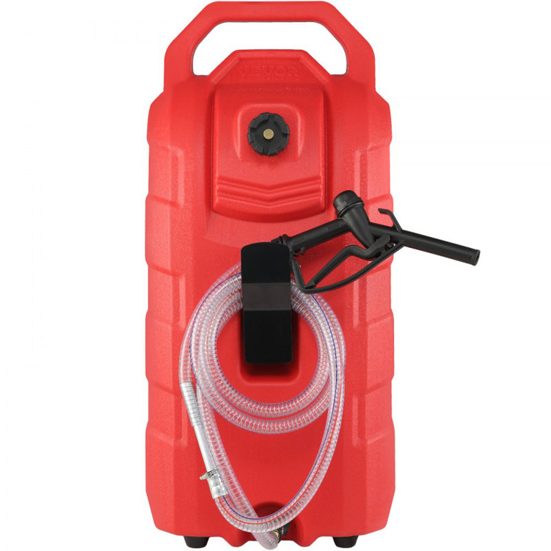 Réservoir de carburant 16 gallons, 7,8 L / min, réservoir de gaz portatif avec roues en caoutchouc