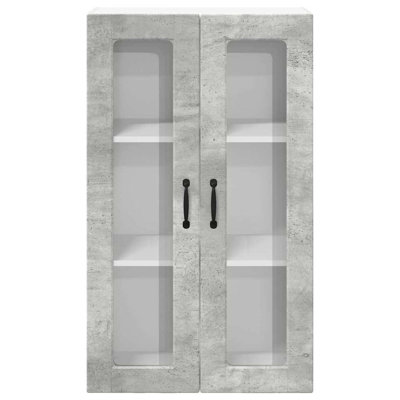 Vidaxl Kitchen Wall Cabinet With Shelf Concrete Grey 80 X 31 X 100 Cm
