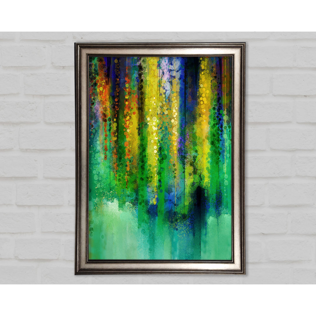 Gerahmtes Leinwandbild Abstract Willow Tree