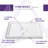 Titan Series 36 W 36 D Square Double Shower Base
