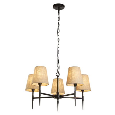Annabele 5 - Light Shaded Chandelier