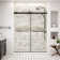 60" W X 74" H Frameless Shower Door, Double Sliding Door With 5/16" Sgcc Tempered Clear Glass,Soft-Closing