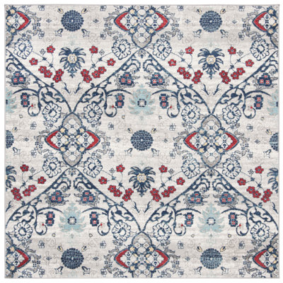 Evart Southwestern Navy/Gray Area Rug