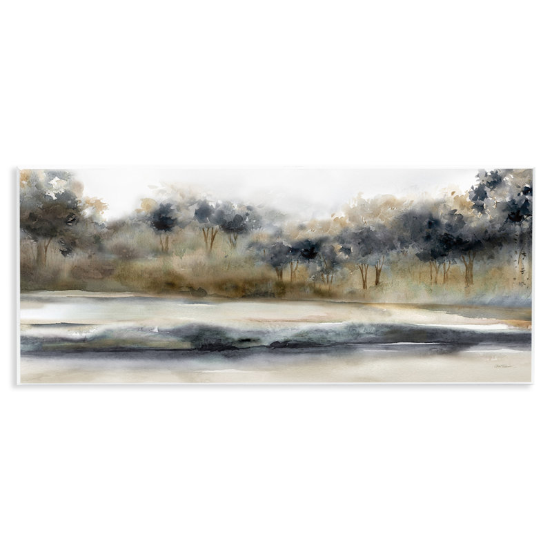 Art abstrait sur bois de nature paysage abstrait par Carol Robinson