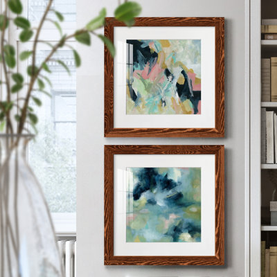 Vitalité - Ensemble de 2 peintures encadrées