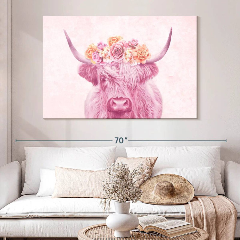 Brampt Cow Flower Crown, 34" H x 51" W