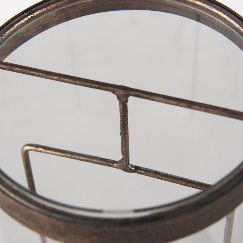 Hurricane Candle Holder, 13" H x 5" W x 5" D