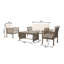 4Pc Chat With Wood Construction, Cream Grey Water- Fabrics, Assembly Tutorial Offered, Decorative Piece Chat , Grey And Textiles, Needed For A Fashionable Touch To Space-1937540393