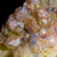 Hématite et goethite inclus Quartz sur la fluorescente - Sidi Said, Maroc