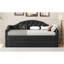 Lit de jour simple rembourré capitonné avec couchette, canapé-lit en velours avec ports USB et ports de charge de type C, aucun sommier nécessaire-40209281