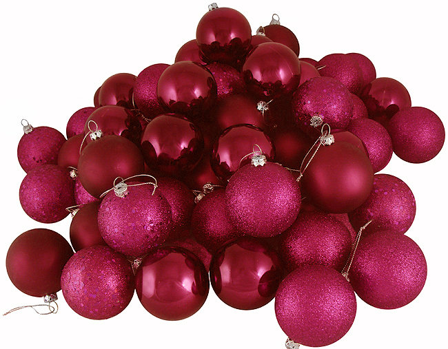 Holiday Décor Ball Ornament, Red Raspberry