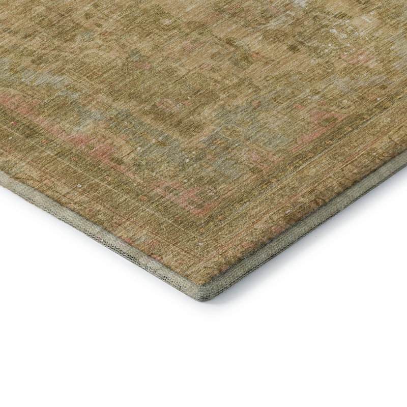 Premium Machine Washable Lampkins AMF1646 Global Rug, Rectangle 8' x 10'