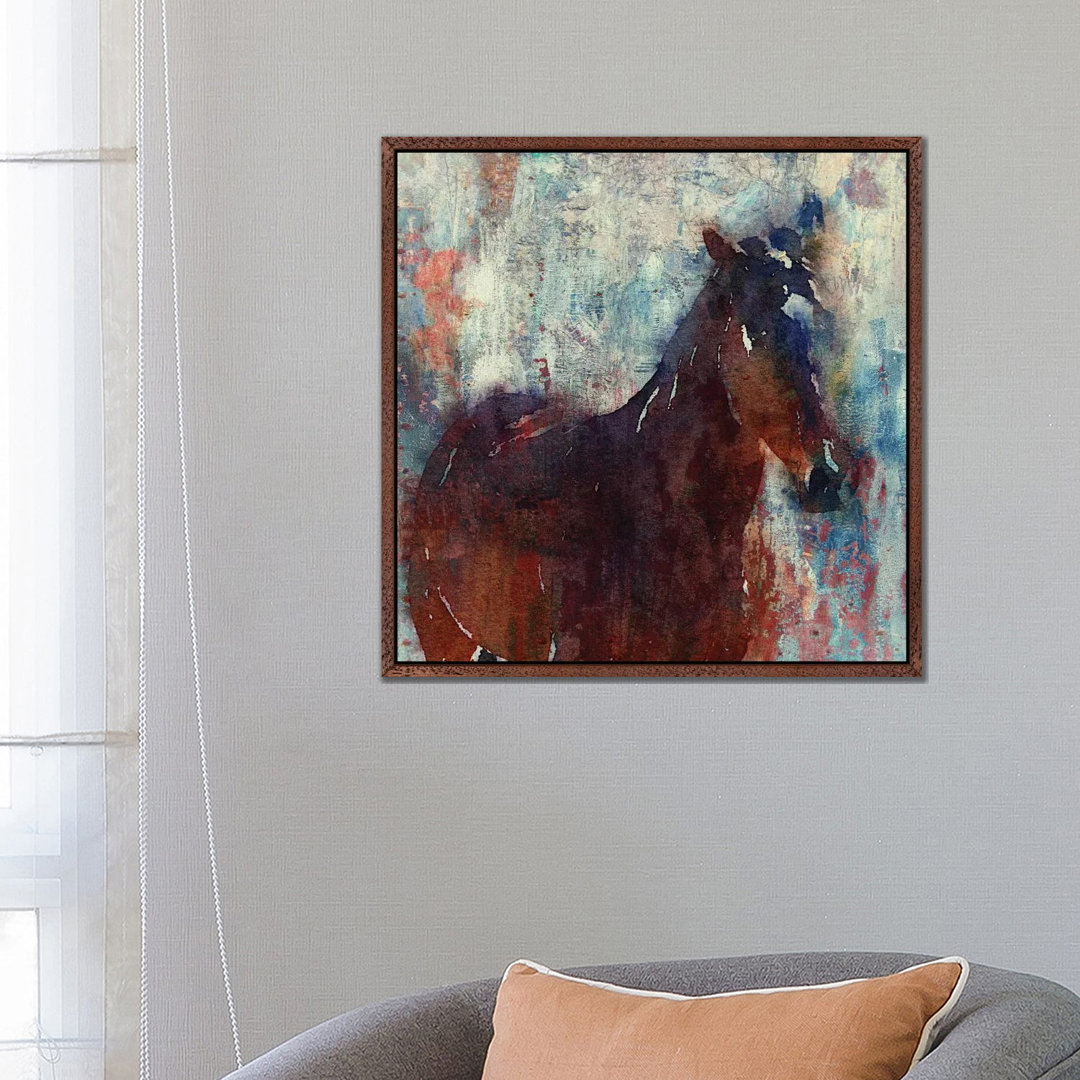 Leinwandbild Wild Brown Horse von Irena Orlov