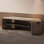 Banc à langer intégré en cuir véritable 31,5 po Milk Coffee-2081582696