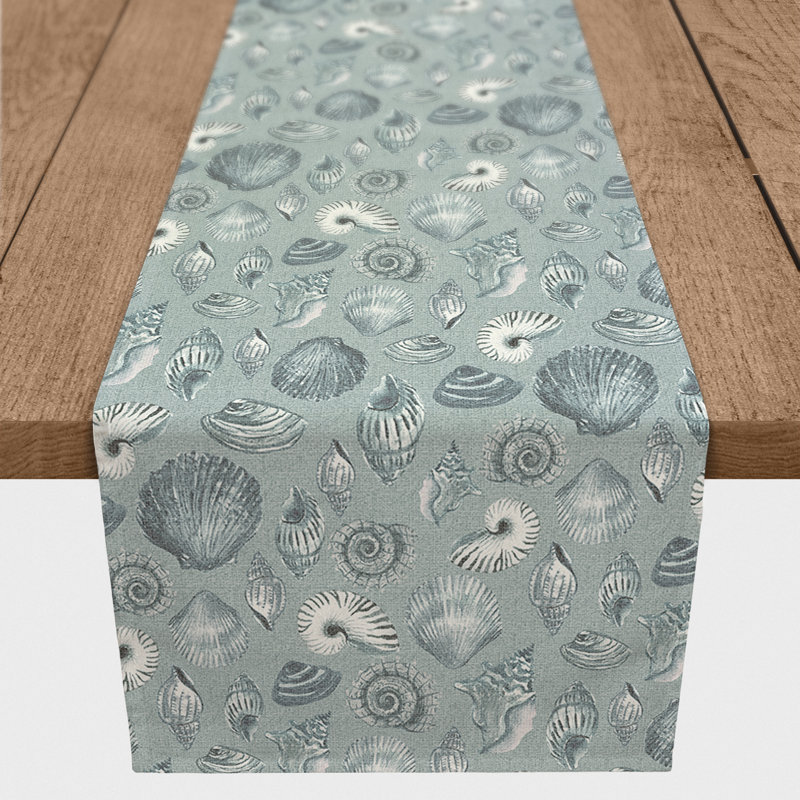 Chemin de table rectangulaire, 72 po x 16 po, Bleu