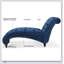 Chaise longue capitonnée sans accoudoirs avec rembourrage en éponge haute densité pour un confort inégalé et un design moderne