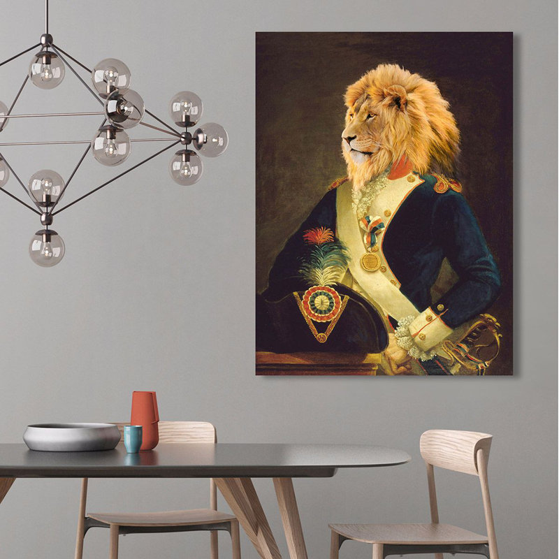 The Commander 1 Piece Wrapped Canvas Painting, 80cm H x 60cm W x 4cm D