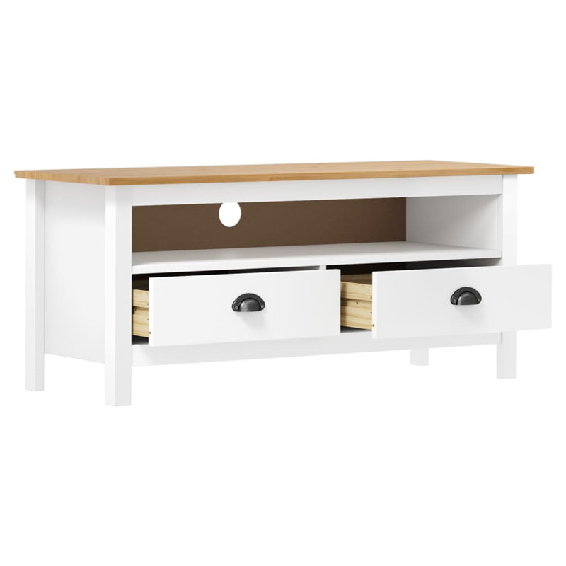 Mickle TV Stand for TVs up to 43", Natural/White