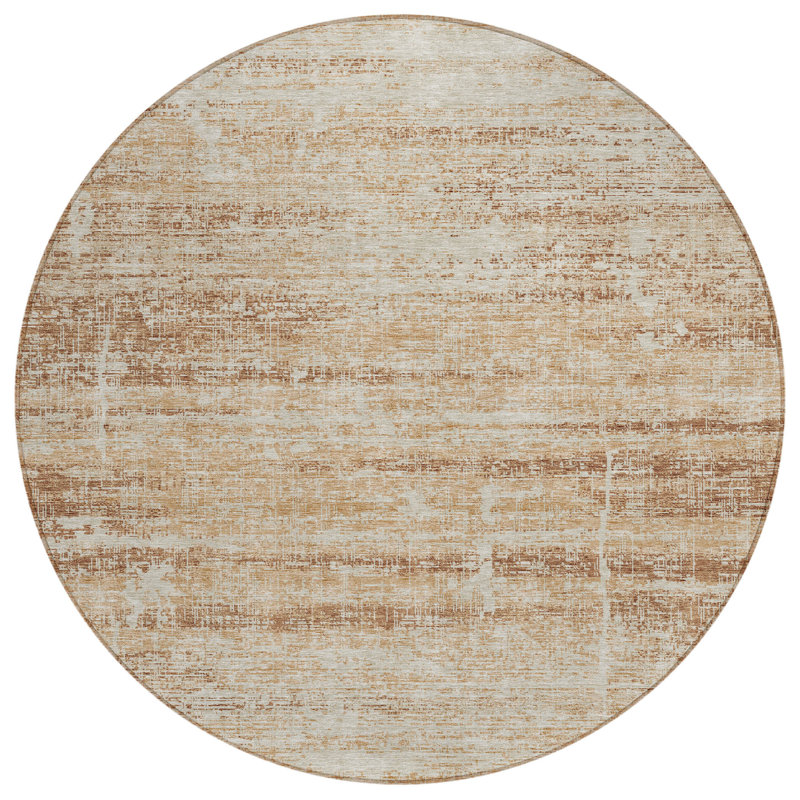 Tapis beige rond 8 po