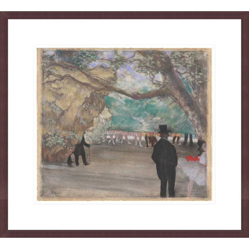Le rideau par Edgar Degas, H 17,75 po x l 19,49 po